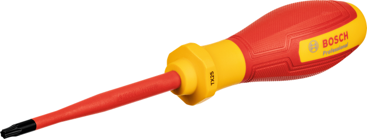 Tua vít Bosch VDE TX25x100 tay cầm cách điện.