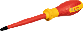 Tua vít Bosch VDE PZ3x125 với tay cầm cách điện.