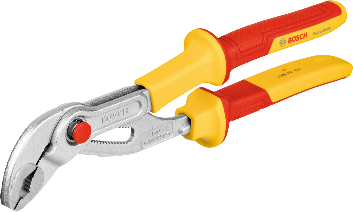 Kìm bơm nước Bosch VDE 250 mm bằng thép crom vanadi.