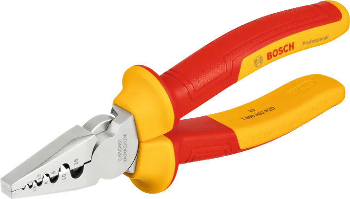 Kìm bấm cáp Bosch VDE 180 mm với tay cầm cách điện.