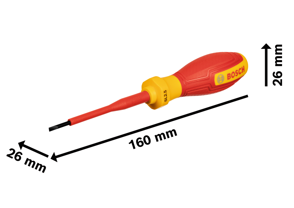 Tua vít VDE SL2,5x75 mm chuyên nghiệp
