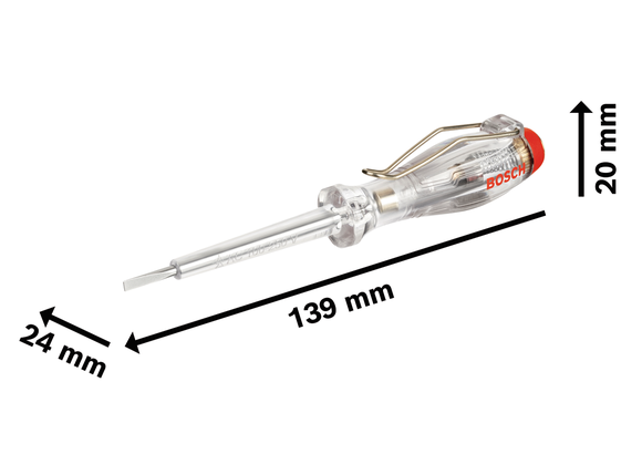 Máy kiểm tra pha một cực Bosch SL3x65 kèm chức năng đo.