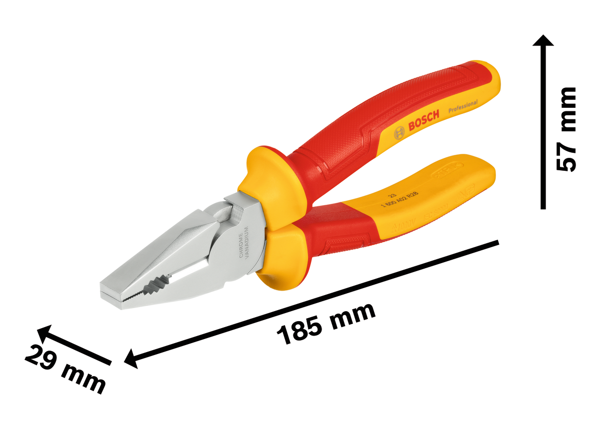 Kìm đa năng cách điện VDE 180 mm Professional
