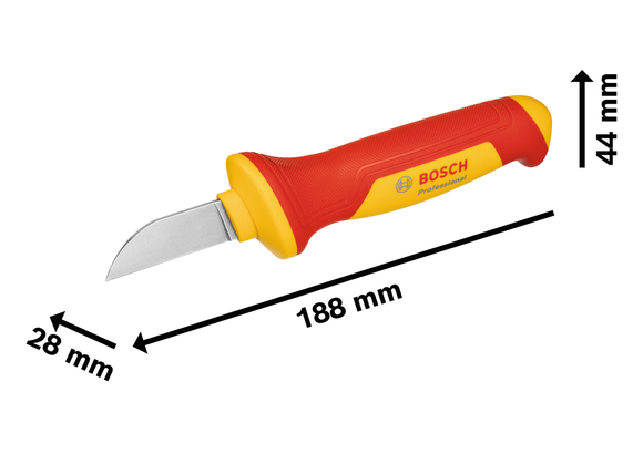 Máy cắt cáp Bosch VDE với lưỡi dao 51,6 mm.