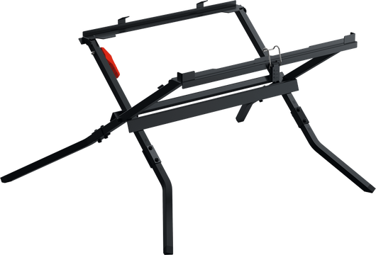Chân đế cưa Bosch GTA 700, khung đỡ có thể gập lại.