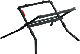 Chân đế cưa Bosch GTA 700, khung đỡ có thể gập lại.