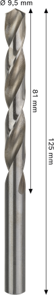 Mũi khoan xoắn Bosch PRO Metal HSS-G 9,5x125 mm.