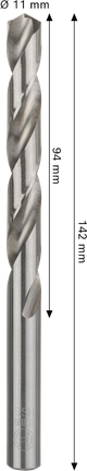 Mũi khoan xoắn Bosch PRO Metal HSS-G 11x94x142 mm.