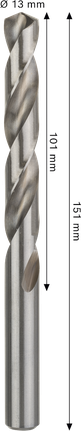 Mũi khoan xoắn Bosch PRO Metal HSS-G 13 mm.