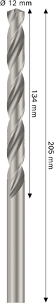 Mũi khoan xoắn Bosch PRO Metal HSS-G 12 mm.