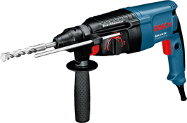 Máy khoan búa Bosch GBH 2-26 DE sử dụng mũi khoan SDS plus.