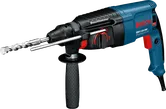 Máy khoan búa quay Bosch GBH 2-26 DRE có tay cầm bên hông.