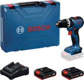 Bộ máy khoan Bosch GSB 18V-52 kèm pin và bộ sạc.