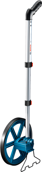 Bánh xe đo Bosch GWM 29 có tay cầm tiện dụng.