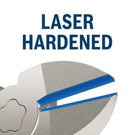 Lưỡi dao cắt cạnh được tôi cứng bằng laser.