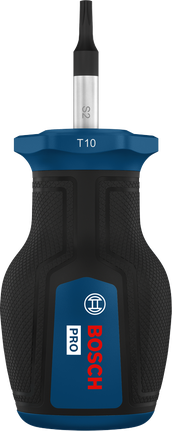 Tua vít Bosch PRO Stubby TX10 có tay cầm tiện dụng.
