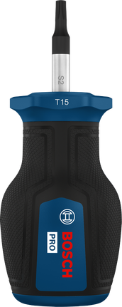 Tua vít Bosch PRO Stubby TX15 có tay cầm tiện dụng.