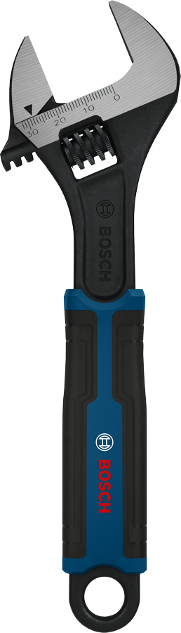 Cờ lê điều chỉnh Bosch 200 mm có hàm rộng.