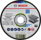 Đĩa cắt thép không gỉ và kim loại Bosch 105 x 1 x 16 mm.