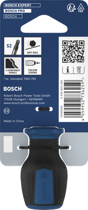 Tua vít ngắn Bosch PRO TX20 với tay cầm chống lăn.