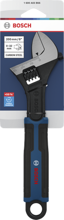 Cờ lê điều chỉnh Bosch 200 mm với phạm vi điều chỉnh 0-32 mm.