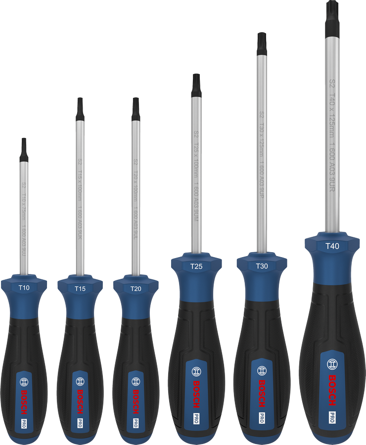 Bộ tua vít PRO Torx, 6 chi tiết