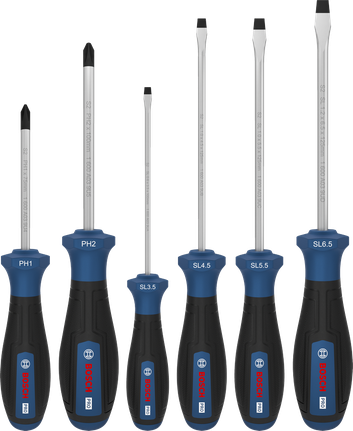 Bộ tua vít Bosch PRO PH/SL 6 chi tiết với cán S2.