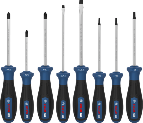 Bộ tua vít PRO PH/PZ/SL/TX, 6 chi tiết