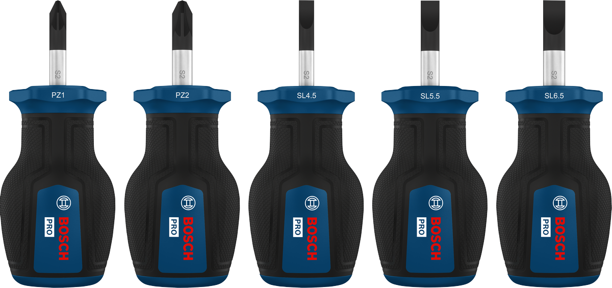 Bộ tua vít PRO Stubby PZ/SL, 5 chi tiết