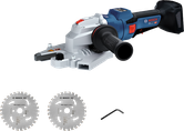 Máy cưa kim loại không dây Bosch GBC18V-32PS kèm lưỡi cưa.