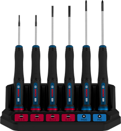 Bộ tua vít chính xác Bosch PRO PH/SL với chức năng chống lăn.