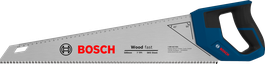 Cưa tay Bosch 500 mm, 7 răng/inch, dùng để cắt gỗ.