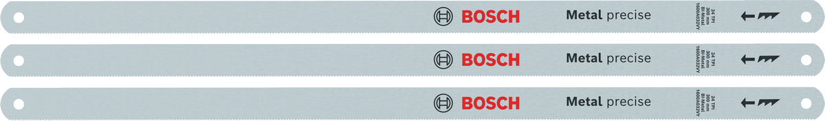 Bộ 3 lưỡi cưa Bosch 300 mm, 24 răng/inch, lưỡi lưỡng kim.