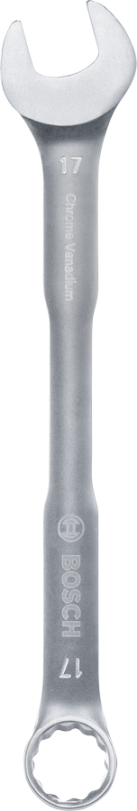 Cờ lê kết hợp Bosch 17 mm bằng thép crom vanadi.