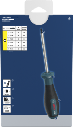 Bộ tua vít PRO Torx, 6 chi tiết