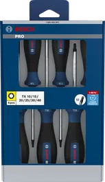 Bộ tua vít Bosch PRO TX 6 chi tiết với cán thép S2.