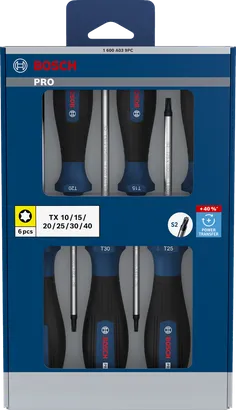 Bộ tua vít PRO Torx, 6 chi tiết