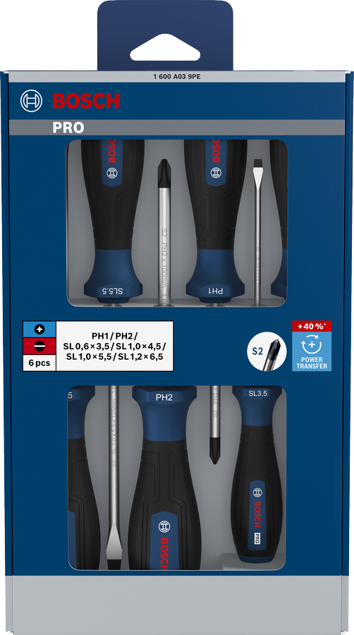 Bộ tua vít PRO PH/SL, 6 chi tiết
