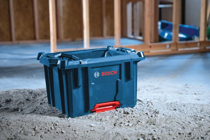 Thùng chứa hàng Bosch L-BOXX dành cho nhà thầu tại công trường xây dựng.