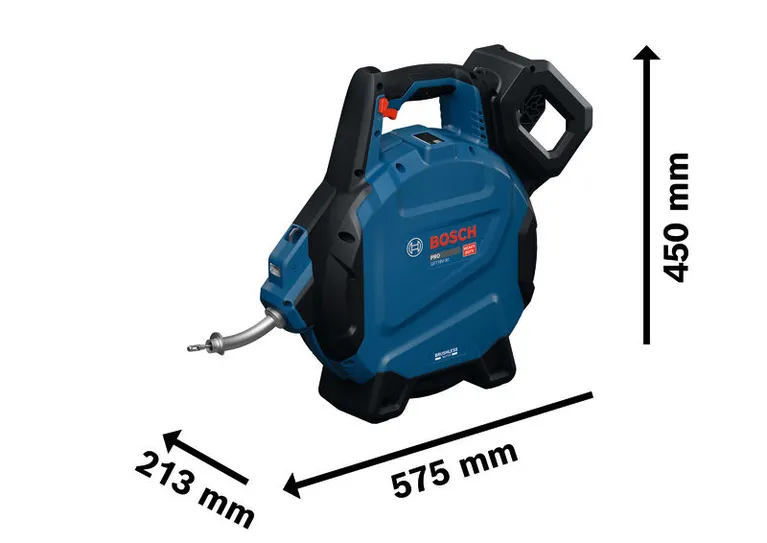 Cuộn ống Bosch GFT18V-30, nhỏ gọn và dễ mang theo.
