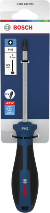 Tua vít Bosch PH2 x 100 mm với tay cầm tiện dụng.