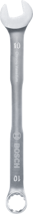 Cờ lê kết hợp Bosch 10 mm, thép crom vanadi.