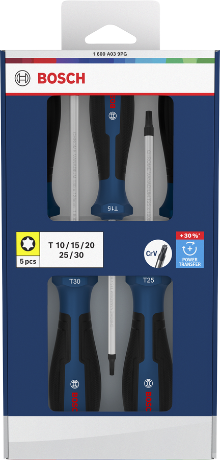 Bộ tua vít Torx, 5 chi tiết