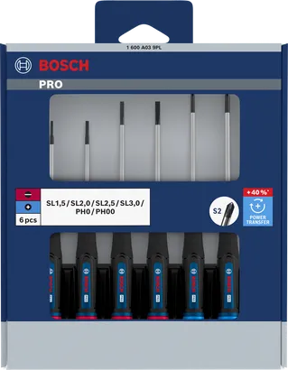 Bộ tua vít chính xác PRO PH/SL, 6 chi tiết
