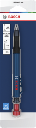 Bút chì cơ Bosch HB đầu rỗng sâu, ngòi 2.8 mm.