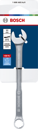Cờ lê kết hợp Bosch 11 mm bằng thép crom vanadi.