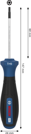 Tua vít Bosch PRO TH9 x 60 mm với tay cầm tiện dụng.