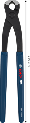 Kìm cắt bê tông Bosch PRO 225 mm với tay cầm bọc cao su.