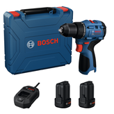 Bộ máy khoan không dây Bosch GSR16V-50 kèm hộp đựng.