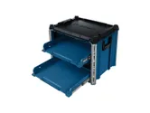 Hộp đựng dụng cụ Bosch L-BOXX Contractor Rack 2 với hai ngăn kéo mở.